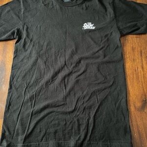 Vans Black Short Sleeve Tee with White Graphic